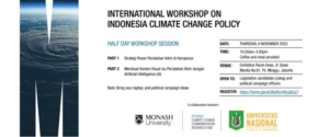 Read more about the article International Workshop on Indonesia Climate Change