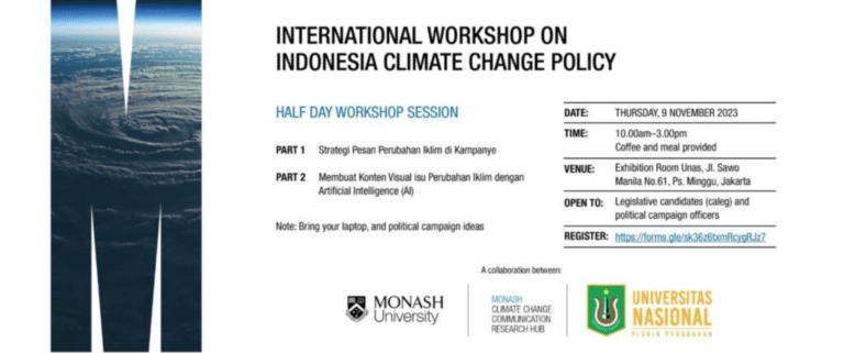 International Workshop on Indonesia Climate Change